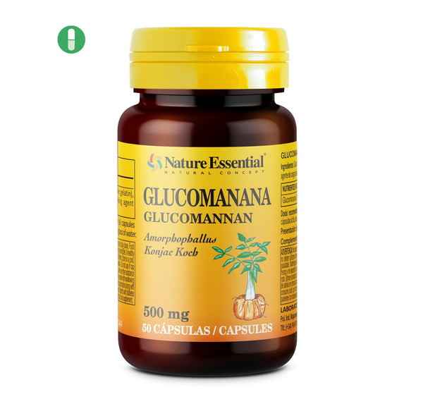 Glucomanana 500 mg. 50 cápsulas