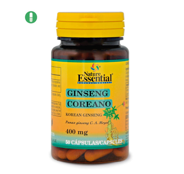 Ginseng koreano 400 mg. 50 cápsulas