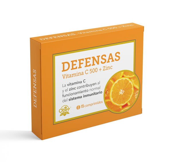 Defensas 15 comprimidos con vitamina C y zinc. (Línea viaje)